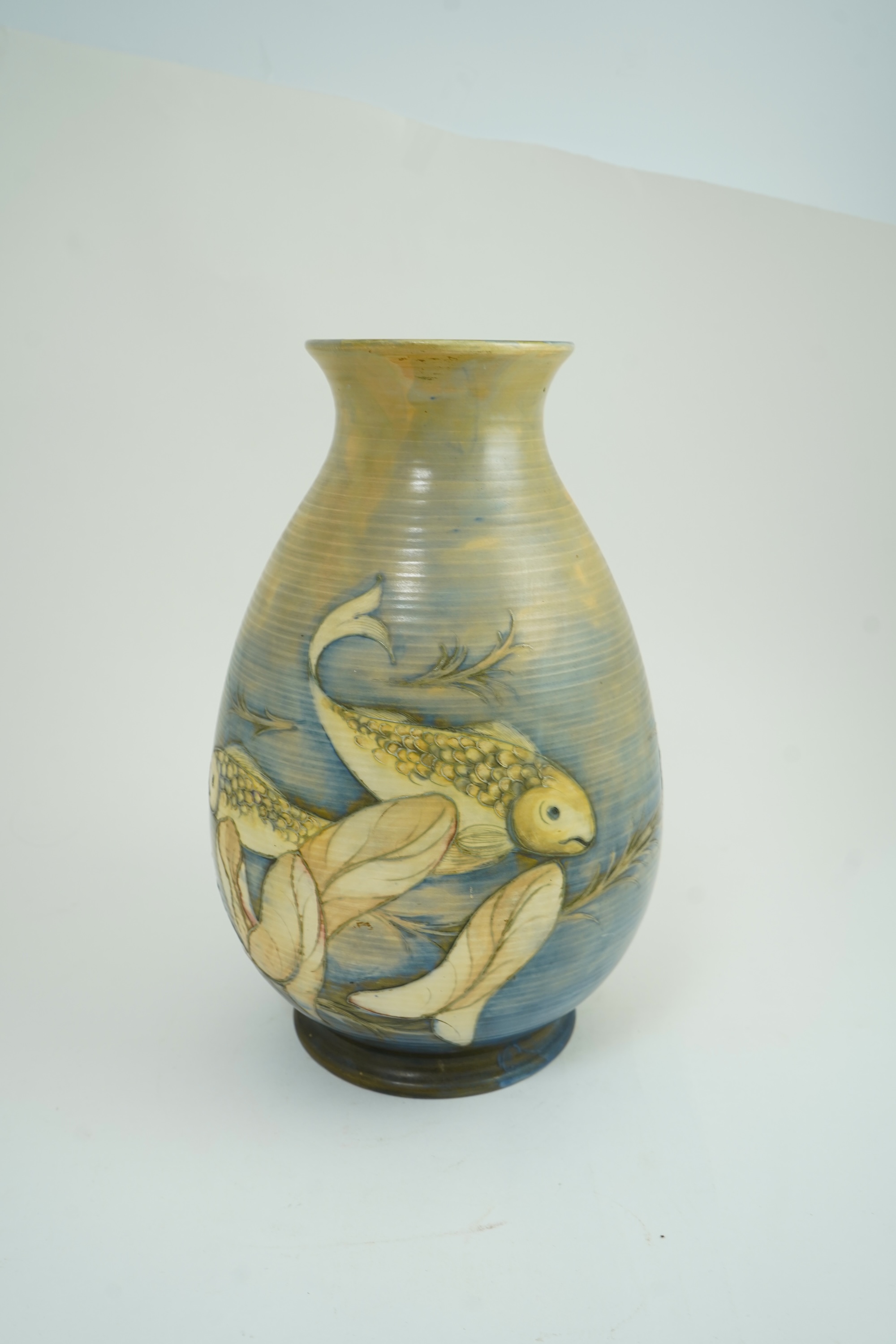 Moorcroft: A large 'Fish' vase
